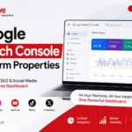 Google Search Console Platform Properties cinematic dashboard showing unified SEO analytics, AI search insights, website performance, and cross-platform visibility in 2026.
