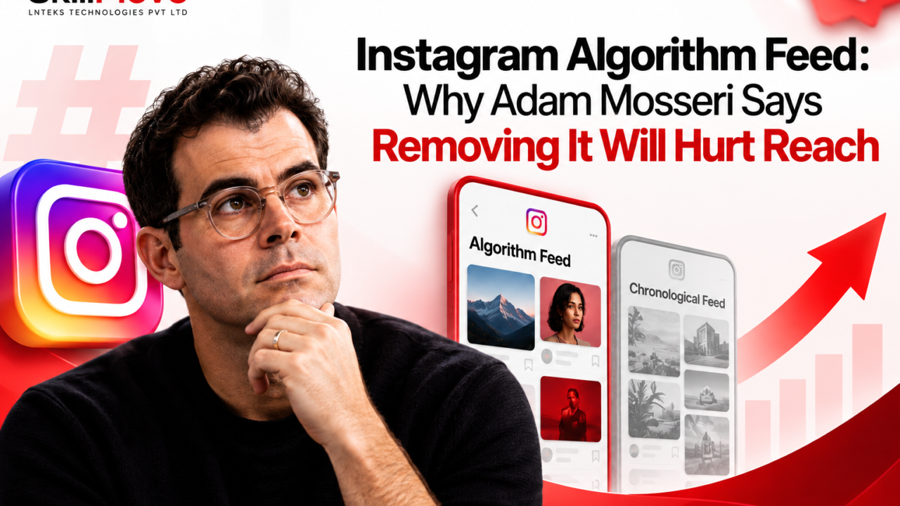 Instagram Algorithm Feed and Adam Mosseri explaining how removing content-ranking algorithms could hurt creator reach on Instagram